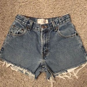 Levi Strauss High Waisted Vintage Jean Shorts